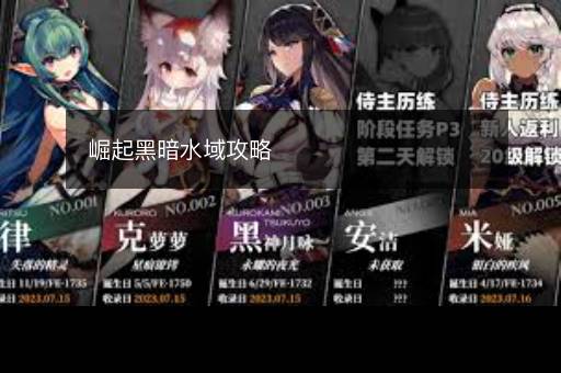 崛起黑暗水域攻略